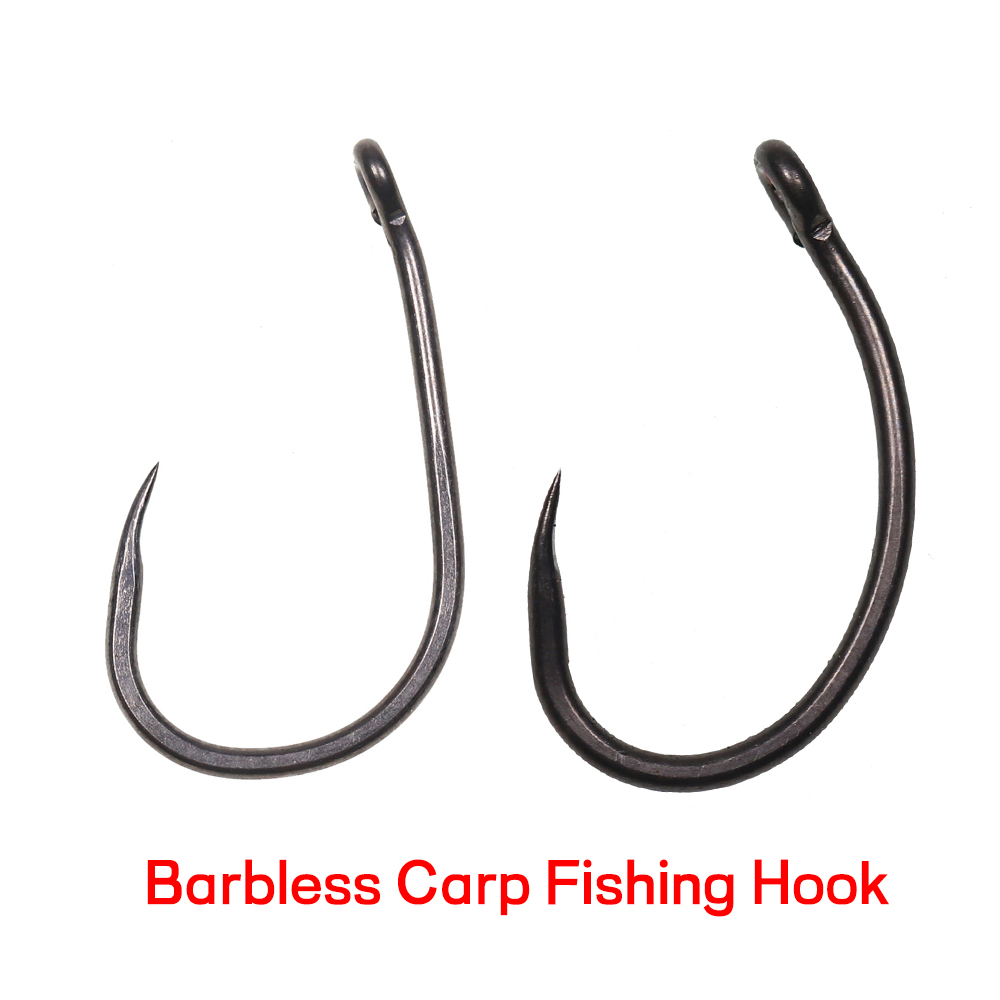 Fishing Hook Barbless - 50PCS Anzóis de Pesca de Carpa