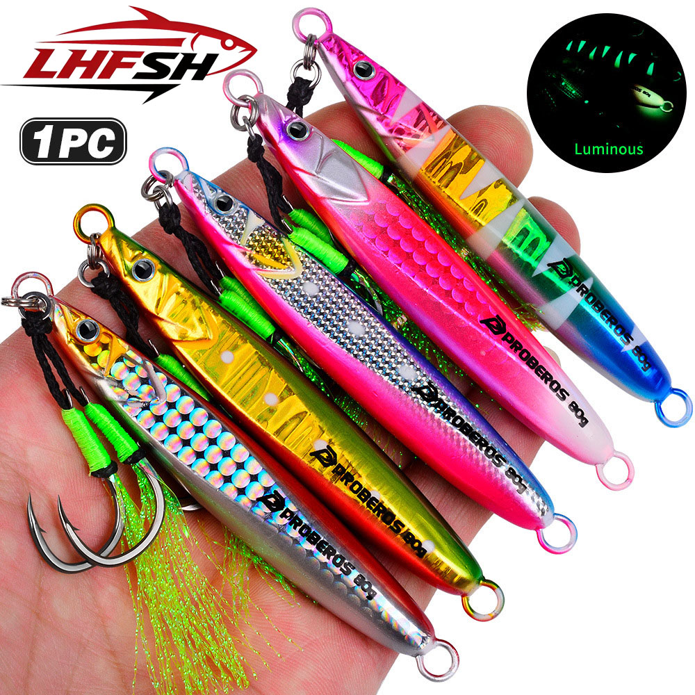 Fishing Hook Treble - Iscas de Pesca Metálicas Luminosas LHFSH,