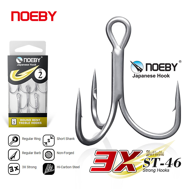 Fishing Hook Barbless - Noeby Ganchos de pesca de aço
