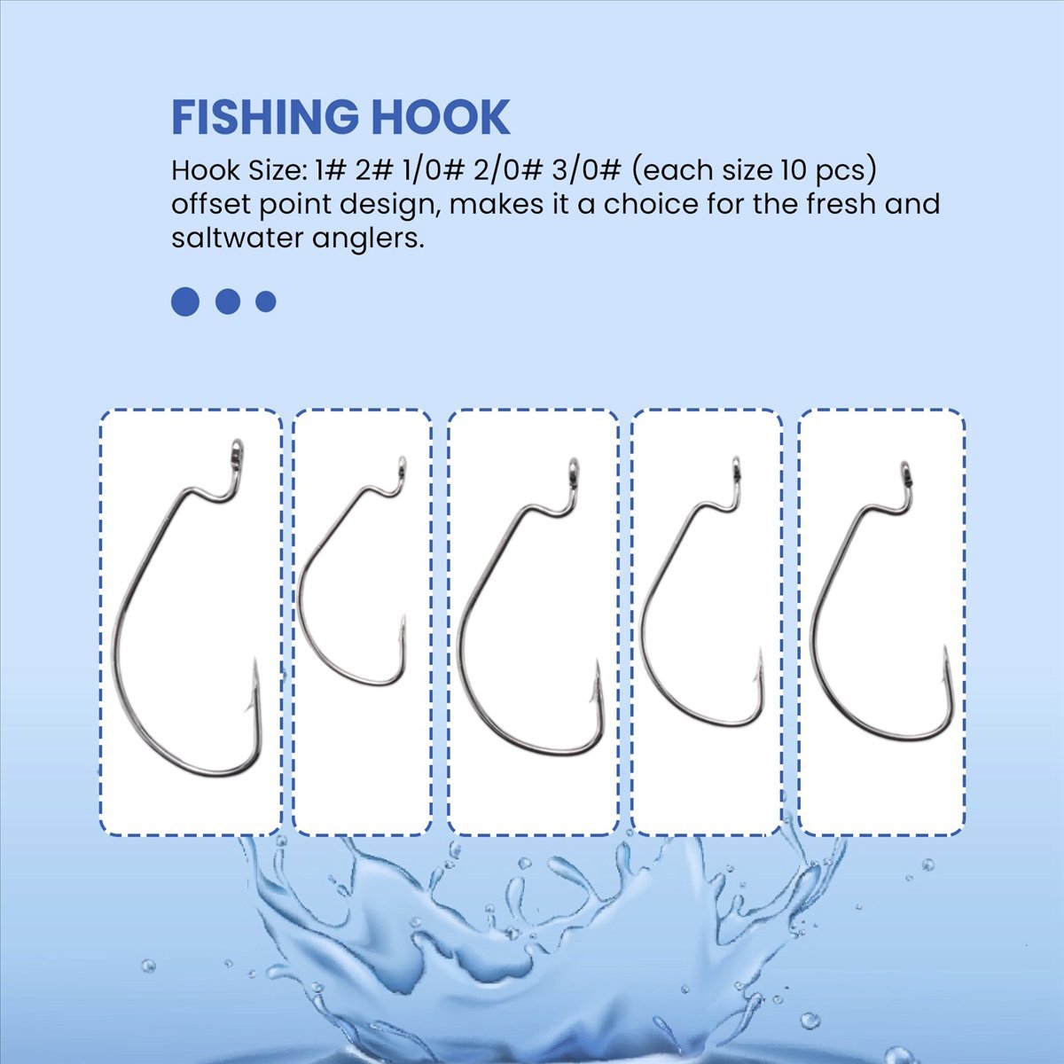 Fishing Hook Box - AD45 51 Peças de Anzóis de