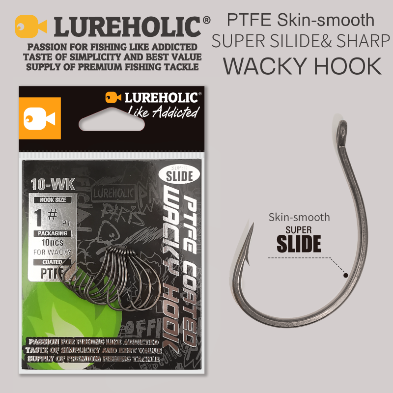 Lomeholic ptfe super slide gan - Fishing Hook Barbless avaliação e preço