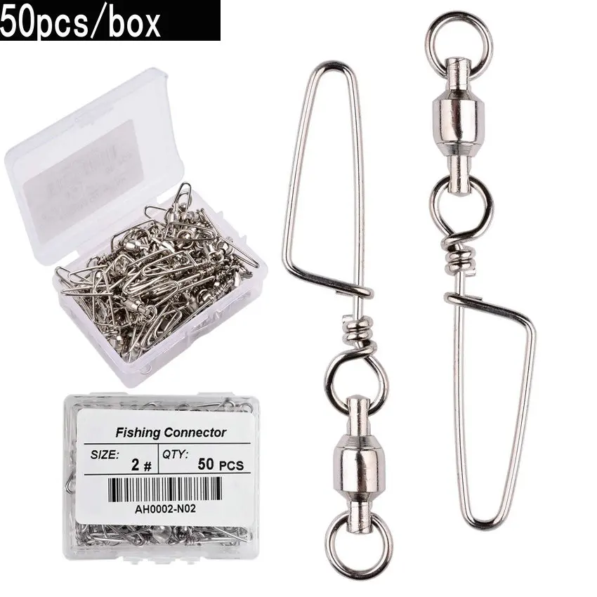 50pcs rolamento de esferas de  - Fishing Hook Stainless Steel avaliação e preço